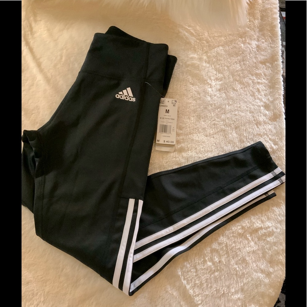 NWT ADIDAS - Black Tights training pants. Sz M